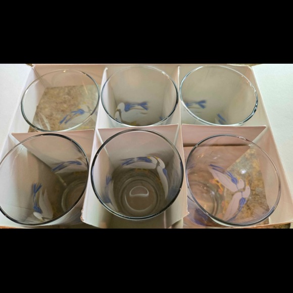 Collection Tiffany Blue Daisy Duck 340mL Glasses - Set of 6 - Picture 4 of 5